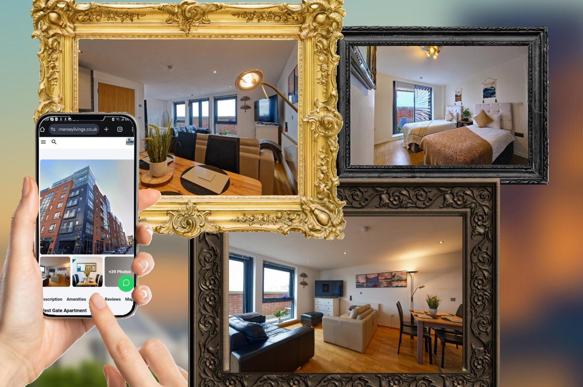 Sidemersey Livings- Convenient 1-Bedroom Flat With A View, Central Liverpool Luaran gambar